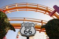 Historic Route 66 sign in Santa Monica Royalty Free Stock Photo