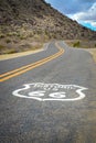 Historic route 66 to the city of oatman, Arizona, usa Royalty Free Stock Photo