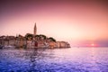 Historic Rovinj during sunset, Croatia