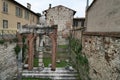 Historic ruins in Brescia, Lombardy, Italy Royalty Free Stock Photo