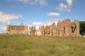 Historic ruins of Lindisfarne Priory