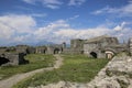 Historic ruins Rozafa Castle in Shkoder, Albania Royalty Free Stock Photo