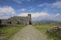 Historic ruins in Rozafa Castle in Shkoder, Albania Royalty Free Stock Photo