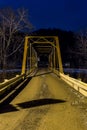 Historic Rural Bridge Night View - West Virginia