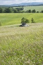 Historic russian tank T34 in The Death Valley, near Kapisova village, Slovakia Royalty Free Stock Photo