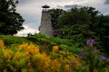 Barcelona Lighthouse Surrounded by Goldenrod Wildflowers - Lake Erie - New York