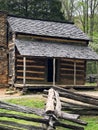 Rustic historic log cabin in Tennessee Royalty Free Stock Photo