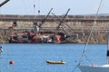 The historic sail ship Zebu sinking off Welsh coast