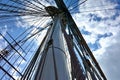 Historic sailboat mast
