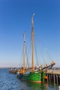 Historic sailing ship in the harbor of Stralsund