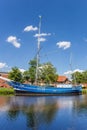 Historic sailing ship at the quayside in Haren