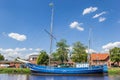 Historic sailing ship at the quayside in Haren