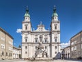 Historic Salzburg Cathedral at Domplatz, Salzburg, Austria