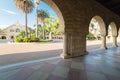 Historic sandstone original wall arches and Memorial Church