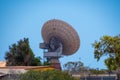 Historic satellite dish at the Carnarvon Space and History Museum in Western Australia Royalty Free Stock Photo