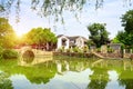 Historic scenic old town Wuzhen, China Royalty Free Stock Photo