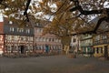 Historic schlossplatz in frankfurt hoechst in autumn germany