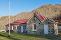 The historic schoolhouse in Skippers Canyon, New Zealand Royalty Free Stock Photo