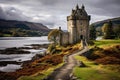 Historic Scot scottish castle. Generate Ai