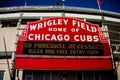 Historic sign entrance to Wrigley Park