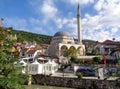 Historic Sinan Pasha Mosque, UNESCO world heritage site in the old town of Prizren