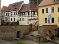 Romanesque Road in Magdeburg, Saxonyanhalt, Germany. Royalty Free Stock Photo