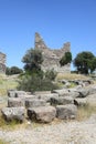 Ancient Myndos Gate in Bodrum, Turkey. Historical sightseeing place for touristic visit