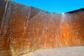Historic site, remains of a large iron water tank with many bullet holes, Arizona