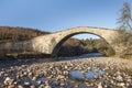 Historic Sluggan Bridge near the Slochd in the Highlands of Scotland.