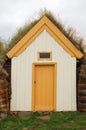 Sod House Entry Royalty Free Stock Photo