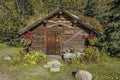 Historic sod roof log cabin recorders office for Kantishna gold mining district, circa 1905, Kantishna, Alaska, Denali National Pa