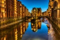 The historic Speicherstadt in Hamburg