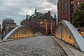 Historic Speicherstadt in Hamburg, an UNESCO world heritage site