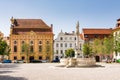 Historic square in the city Neuburg