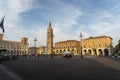 Historic square of Forli, Emilia Romagna Royalty Free Stock Photo