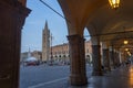 Historic square of Forli, Emilia Romagna Royalty Free Stock Photo