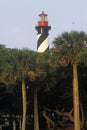 Historic St. Augustine Lighthouse in St. Augustine, FL Royalty Free Stock Photo