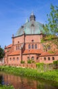 Historic St. Augustinus church at the river in Nordhorn