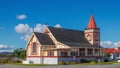 St. Faith`s Anglican Church at lake Rotorua, New Zealand