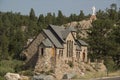 Historic St Malo Roman Catholic Chapel is also called Chapel on a Rock in Allenspark, Colorado. St Royalty Free Stock Photo