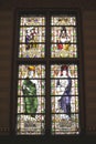 Stained glass windows in the Rijksmuseum, Amsterdam, Netherlands