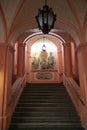 Historic staircase in Melk Abbey in Austria Royalty Free Stock Photo