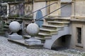 The historic stairs in the old town Royalty Free Stock Photo