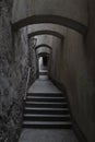 Historic stairway in the city of Steyr, Austria