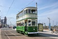 Historic Standard Car tram no.147 at Blackpool Tramway - Blackpool, Lancashire, United Kingdom - 27th June 2010 Royalty Free Stock Photo