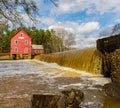 Historic Starr\'s Mill on Whitewater Creek Royalty Free Stock Photo