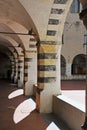 Historic Statue, Basilica of Santa Maria di Castello, Salita di Santa Maria in Passione, Genoa, Italy Royalty Free Stock Photo