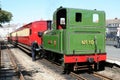 Historic steam locomotive of heritage railway