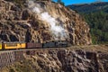 Historic steam engine train in Colorado, USA Royalty Free Stock Photo