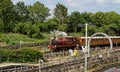 Historic Steam Train on District Line, Ealing